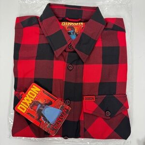 Dixxon Flannel REDRUM 2020 Red Black Plaid Long Sleeve - Limited Edition